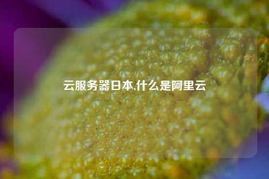 云服务器日本,什么是阿里云