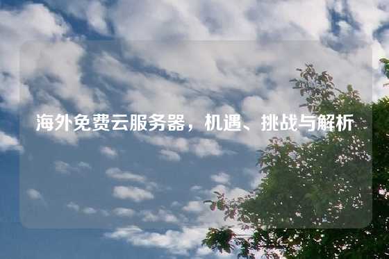 海外免费云服务器，机遇、挑战与解析