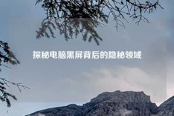 探秘电脑黑屏背后的隐秘领域