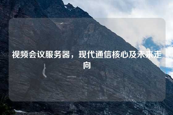 视频会议服务器，现代通信核心及未来走向