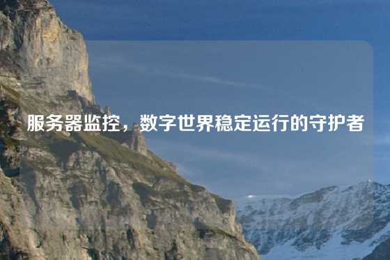 服务器监控，数字世界稳定运行的守护者
