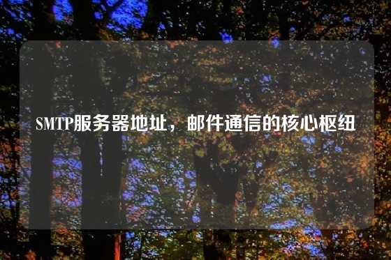 SMTP服务器地址，邮件通信的核心枢纽