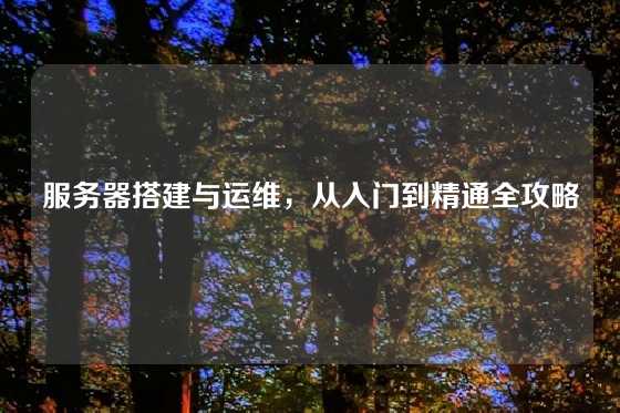 服务器搭建与运维，从入门到精通全攻略