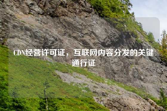 CDN经营许可证，互联网内容分发的关键通行证