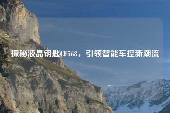 探秘液晶钥匙CF568,引领智能车控新潮流