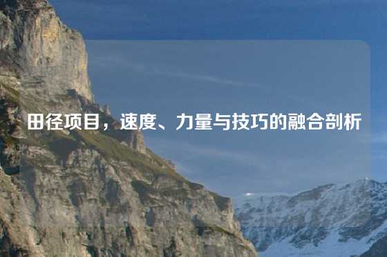 田径项目,速度、力量与技巧的融合剖析