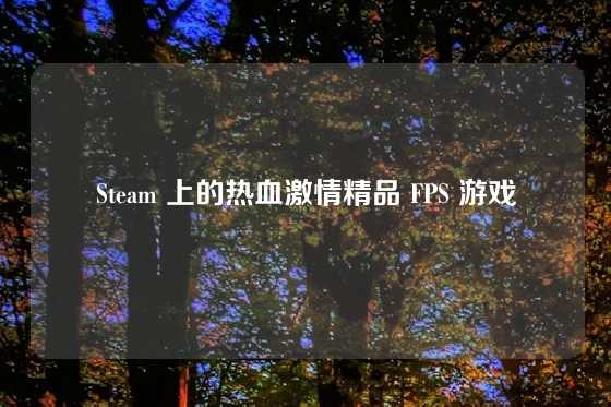 Steam 上的热血激情精品 FPS 游戏