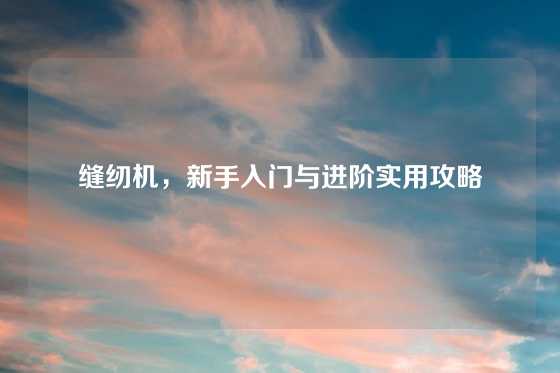 缝纫机,新手入门与进阶实用攻略
