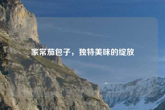 家常茄包子,独特美味的绽放