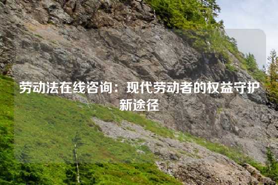 劳动法在线咨询：现代劳动者的权益守护新途径