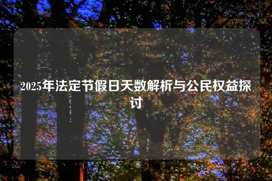 2025年法定节假日天数解析与公民权益探讨