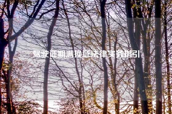 驾驶证期满换证法律实务指引