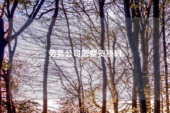 劳务公司需要资质吗