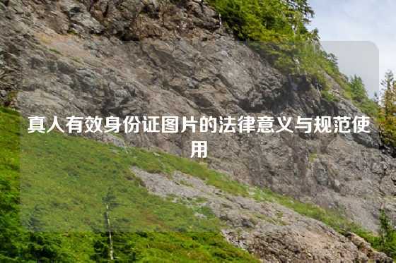 真人有效身份证图片的法律意义与规范使用