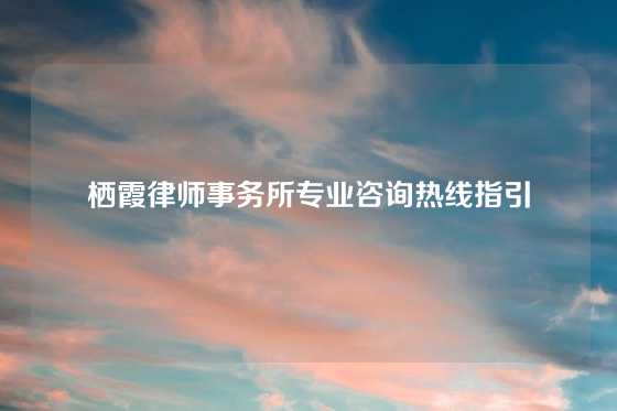 栖霞律师事务所专业咨询热线指引