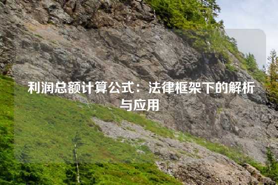 利润总额计算公式:法律框架下的解析与应用